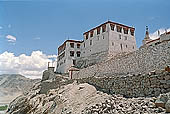 Ladakh - Stakna Gompa built on a mountain spur 